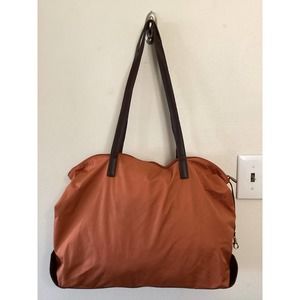 TUMI Orange Packable Nylon Tote